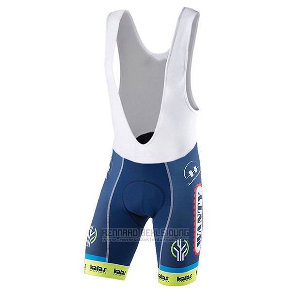 2017 Fahrradbekleidung Wanty Groupe Gobert Blau Trikot Kurzarm und Tragerhose - zum Schließen ins Bild klicken